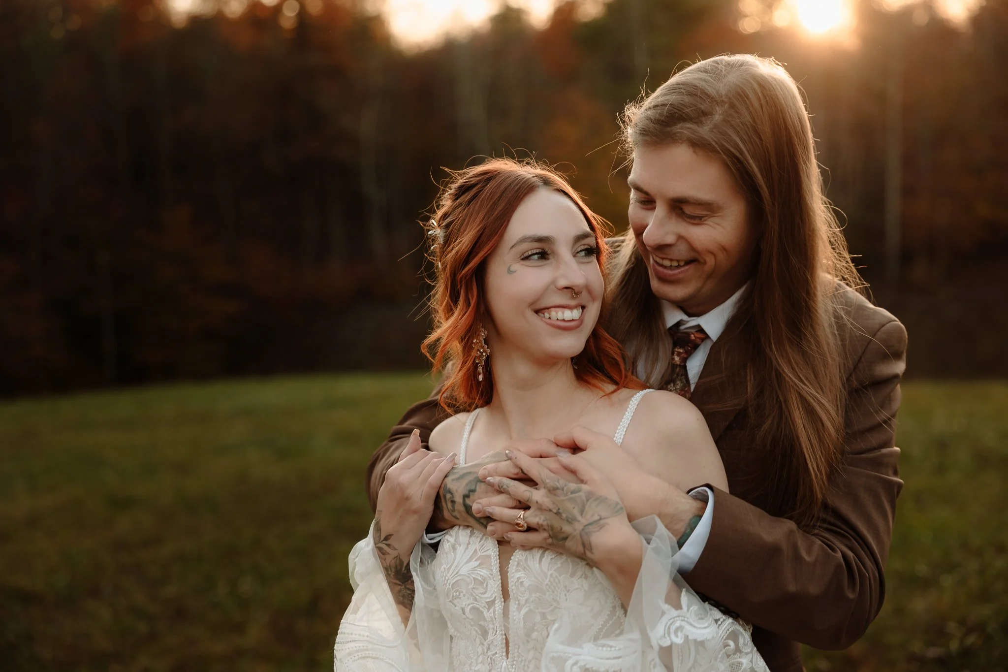 Red River Gorge Fall Wedding Photography | Courtney and Evan