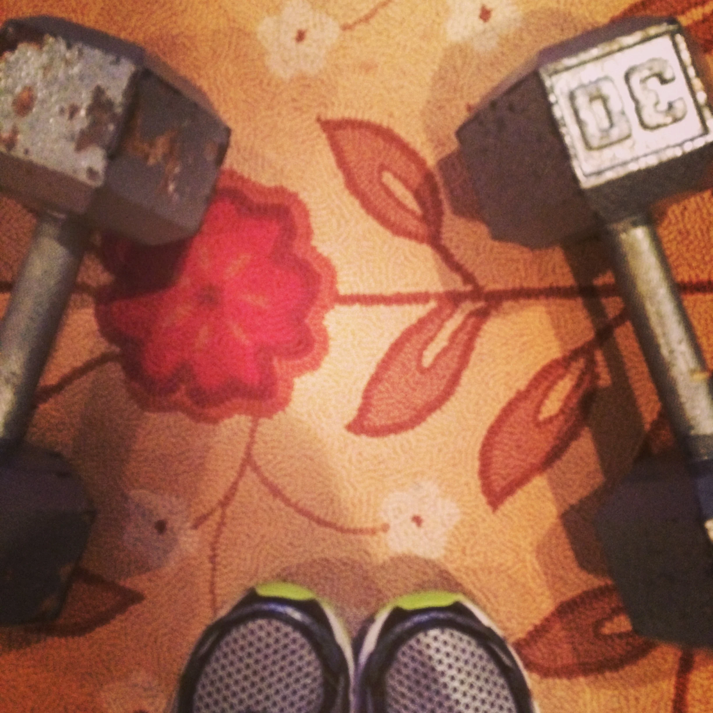 Finally able to pick up the 30 lbs. and do squats with them. 