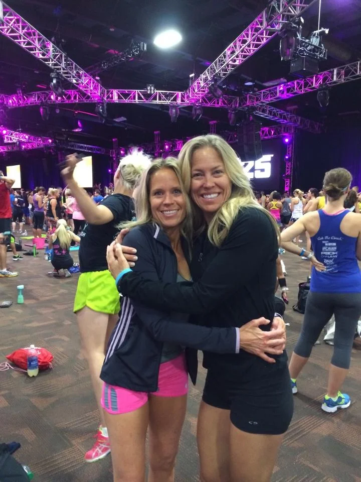 Here I am with my buddy - Stephenie with Fittbodies - who has embraced me literally in this business.