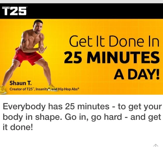 Sometimes I do T25 by itself - if I'm tight on time - or add it to 30 minutes of lifting weights. Such a good combination of FIT.