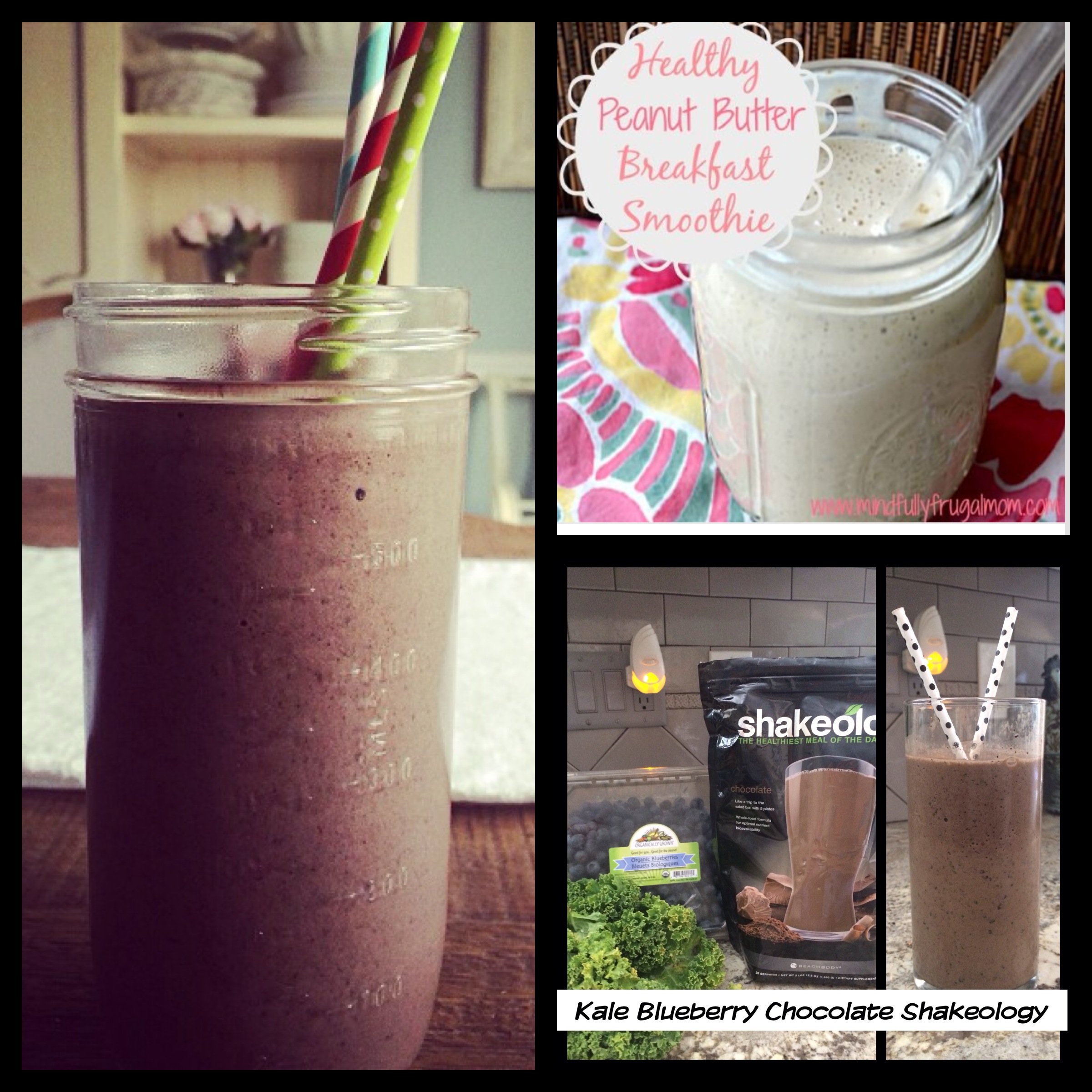 Different combinations with whole foods and Shakeology