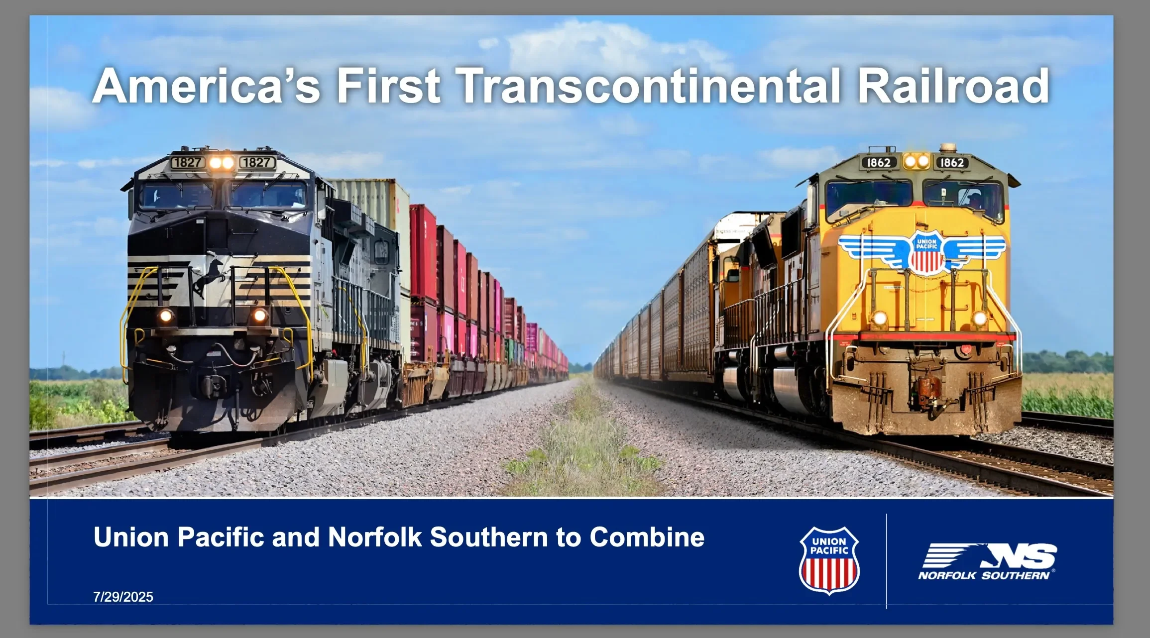 Should Union Pacific and Norfolk Southern merge?  By Danny Kim