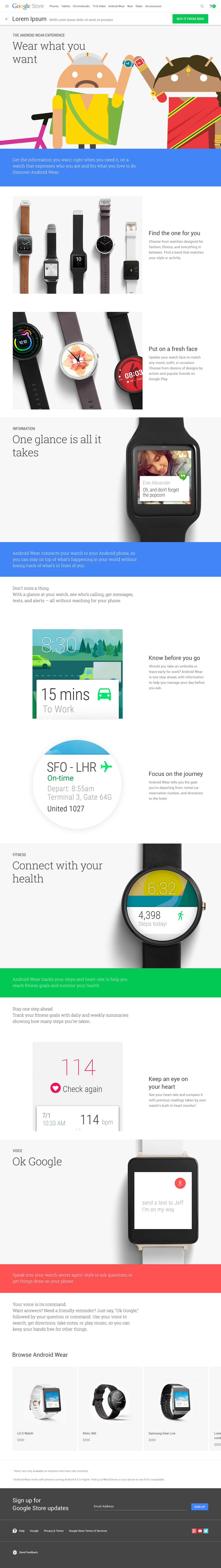 Android Wear Platform Story