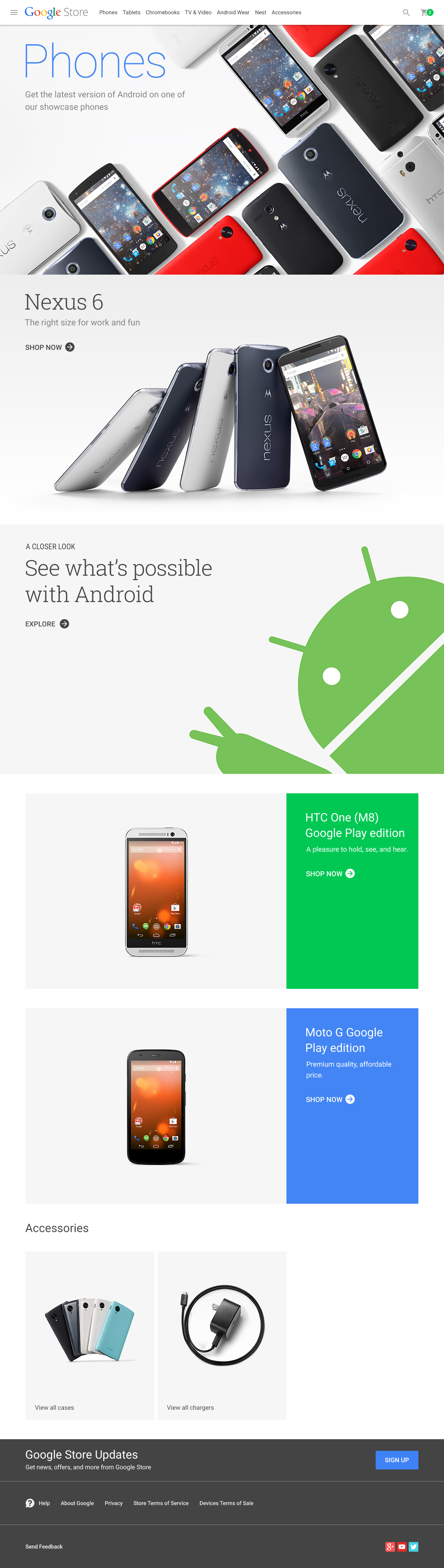Android Phones Category Page