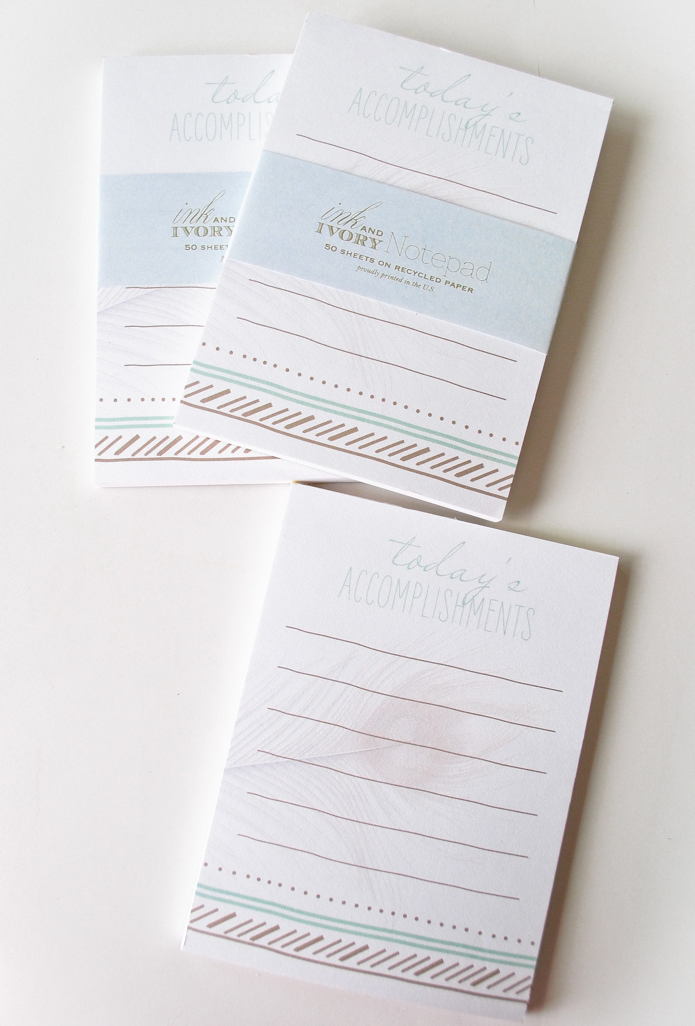 Today's Accomplishments Notepad