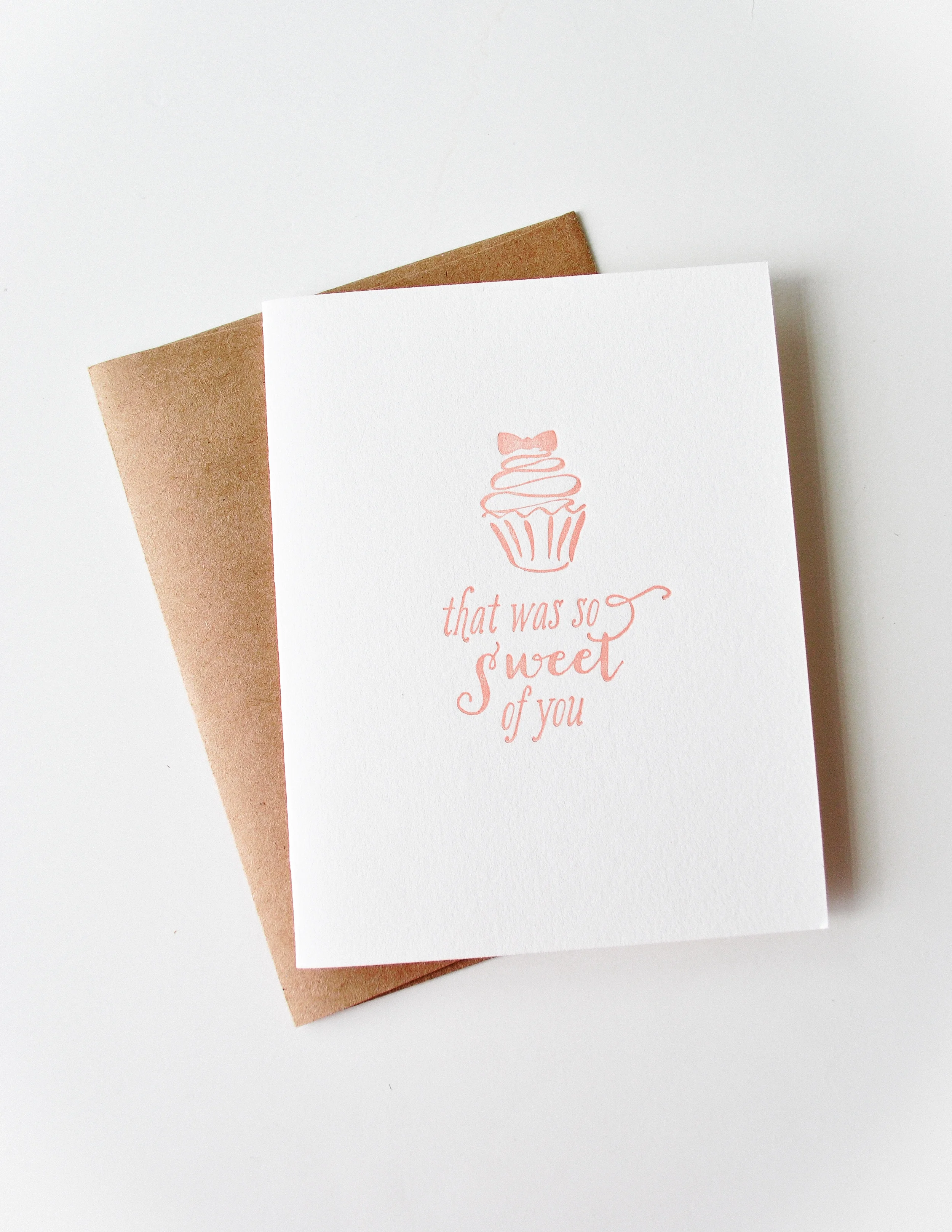So Sweet of You Letterpress Card