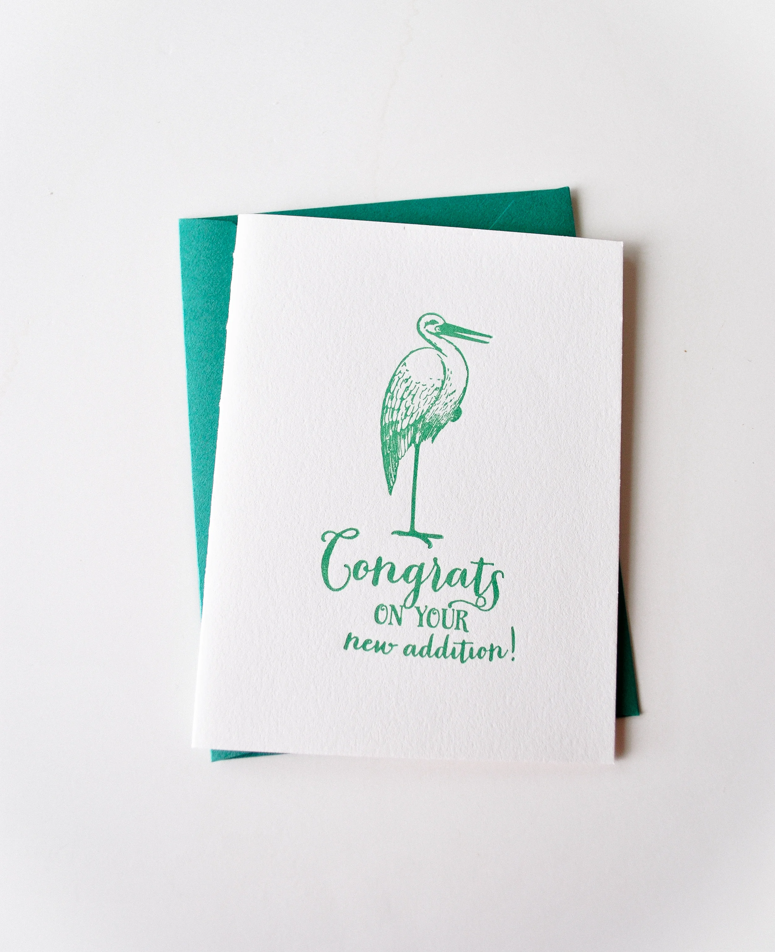 New Addition Letterpress Card