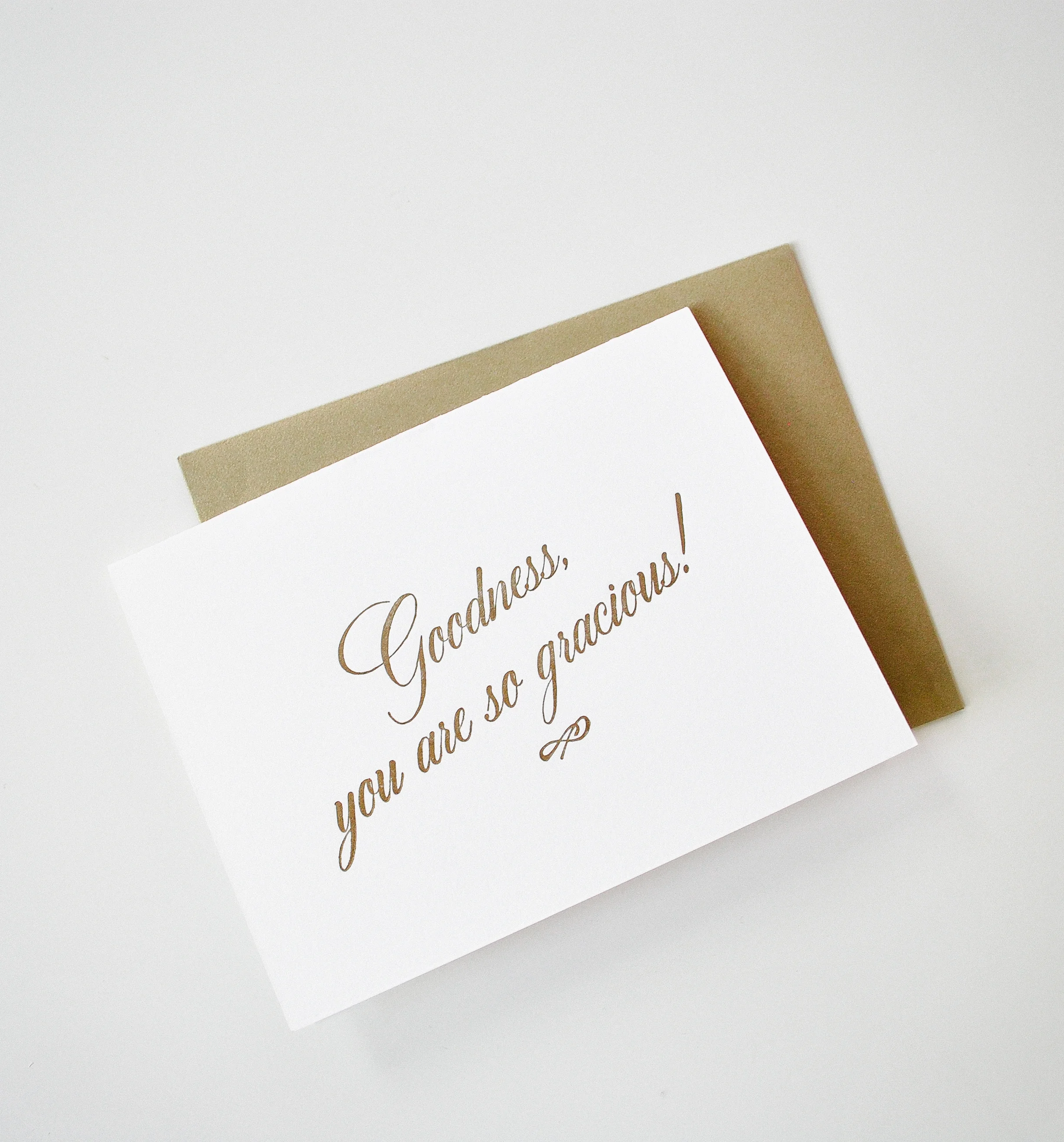 You Are So Gracious Letterpress Card