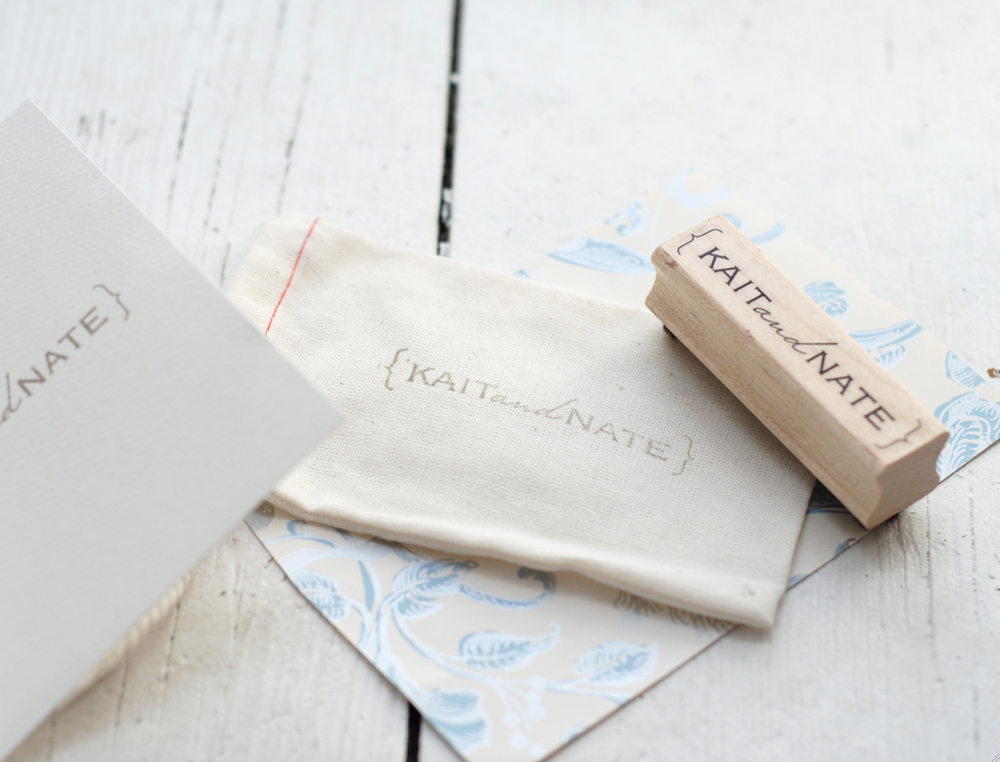 Custom Monogram Rubber Stamp