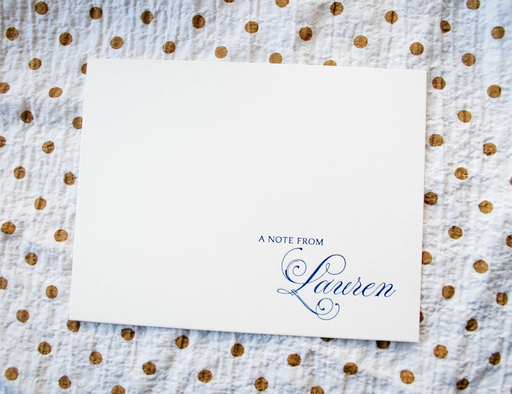 Custom Letterpress Stationery