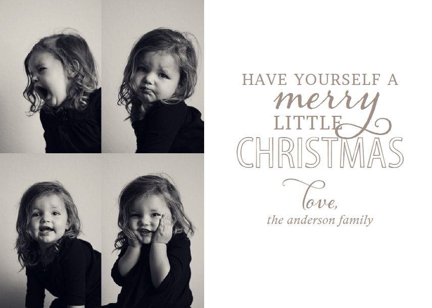 Merry Little Christmas Holiday Card