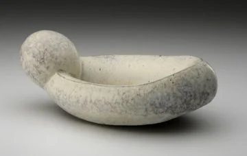 Erica Wurtz, Butter Bowl, Stoneware, cone 9, thrown and hand built, with use of double walled construction, 3.7x7x4.5'', 2012