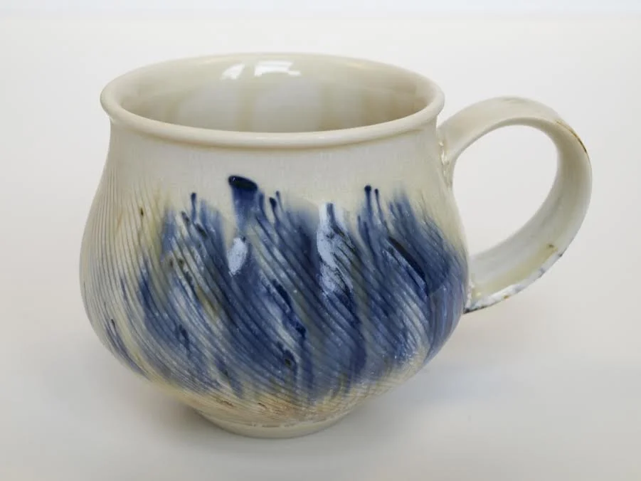 Normandy Alden, Cup, 2014, Porcelain, wheel thrown, cone 7, 4x4x5''