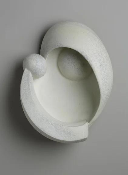 Erica Wurtz, Untitled wall piece, 15x12x4, stoneware, thrown, hand built, double walled, cone 9, 2014
