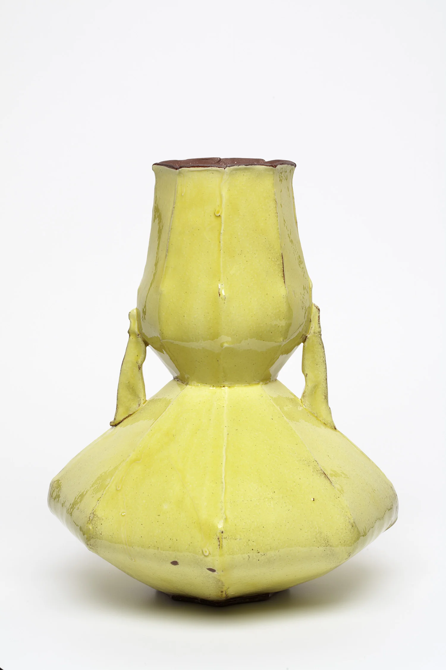 Mark Pharis, Vase, Handbuilt Earthenware cone 04, terra sigillata and alkaline glaze, 2014