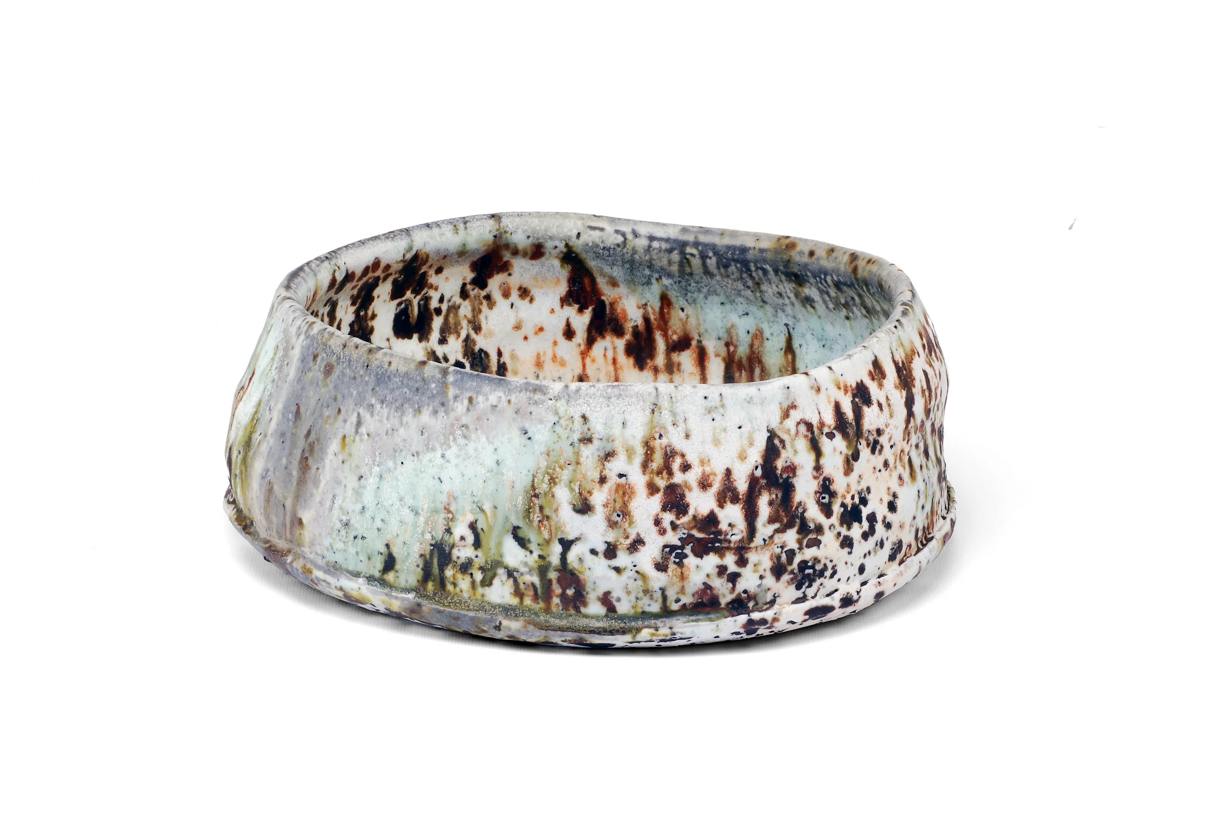 Perrh Haas, Serving Dish, Woodfired porcelain, 5x12x12