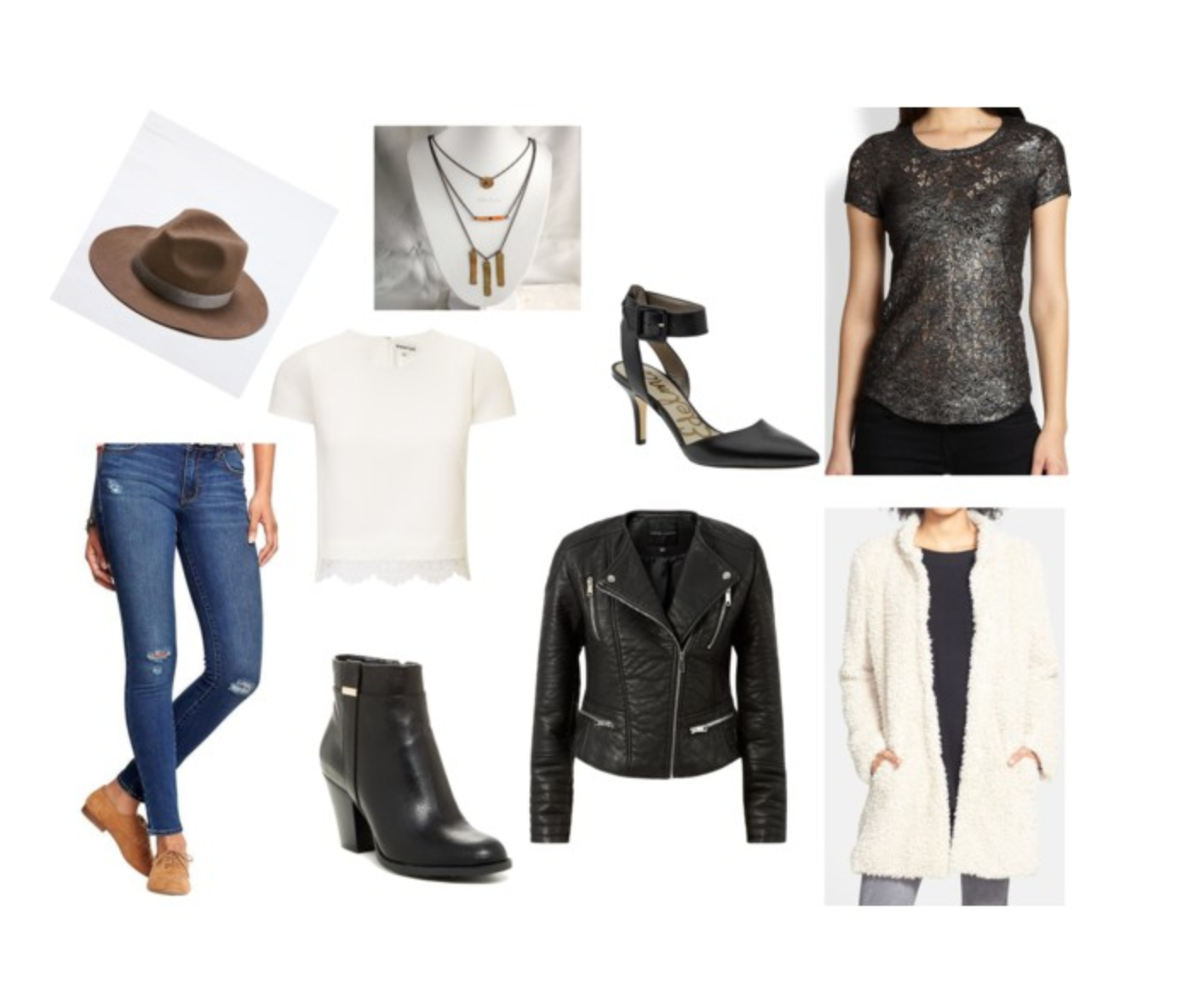 Thanks to Jaclyn, she's created a shopping list right from our shoot here on Polyvore to find these same styles for yourself.