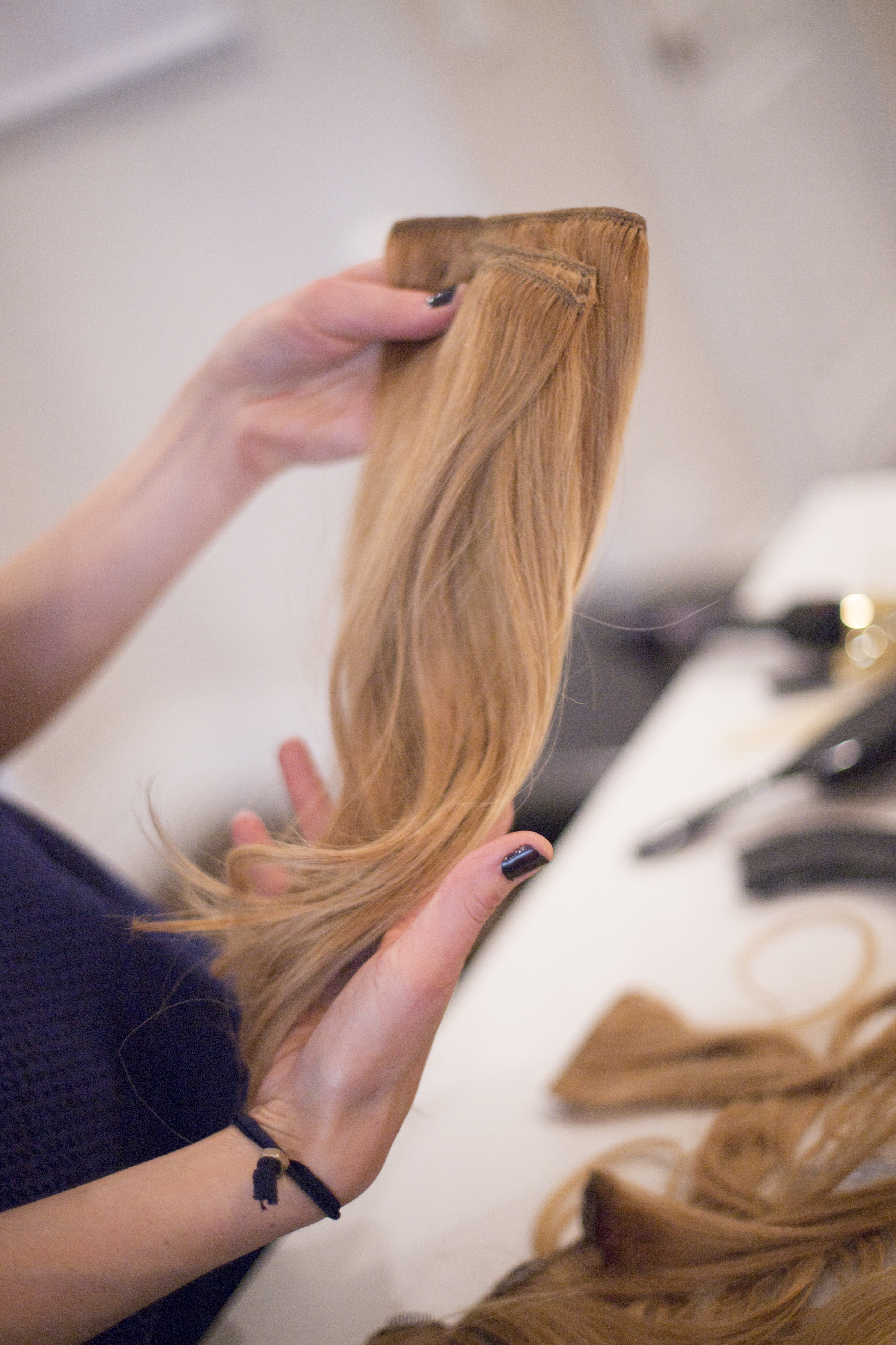 for super thick locks or ponies, clip smaller pieces together before using.