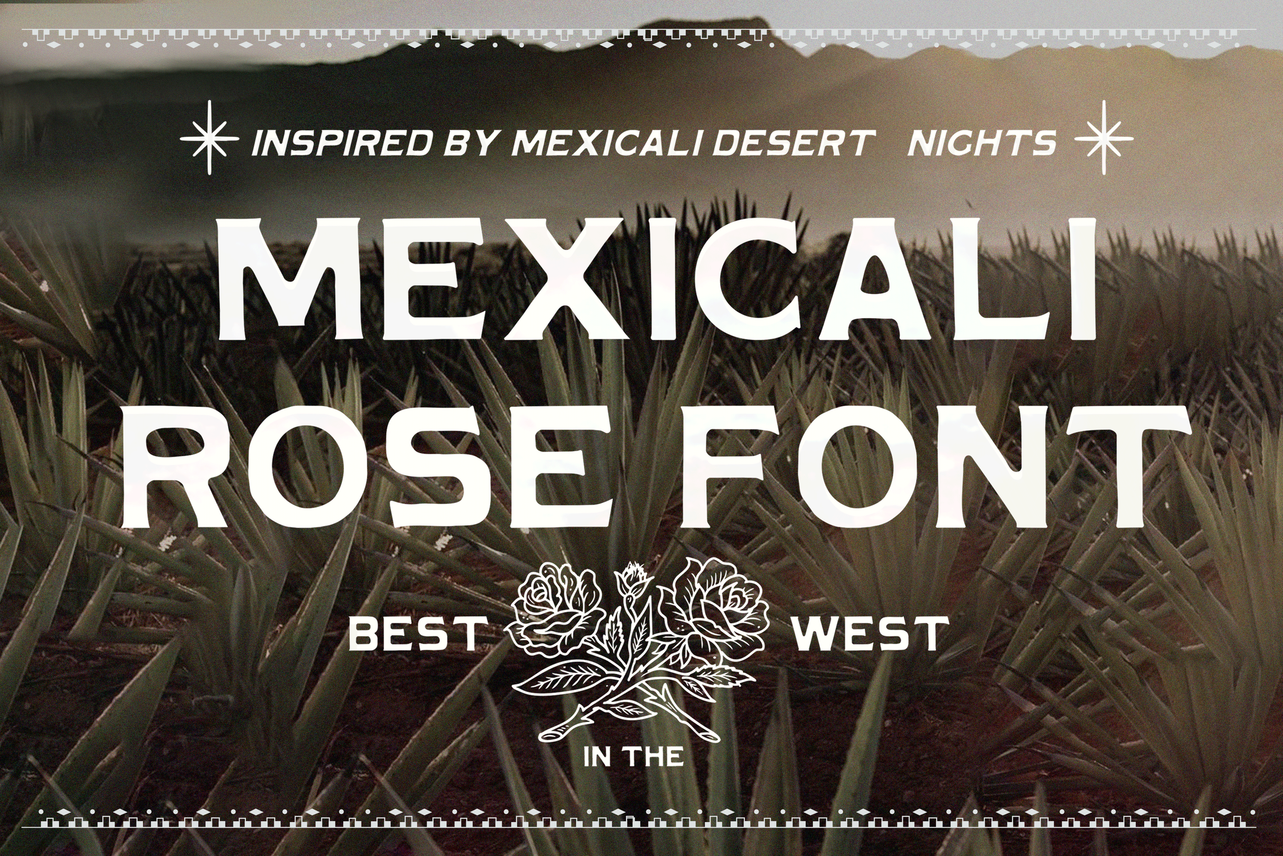 Mexicali Rose: A Vintage Western Meets California Display Font