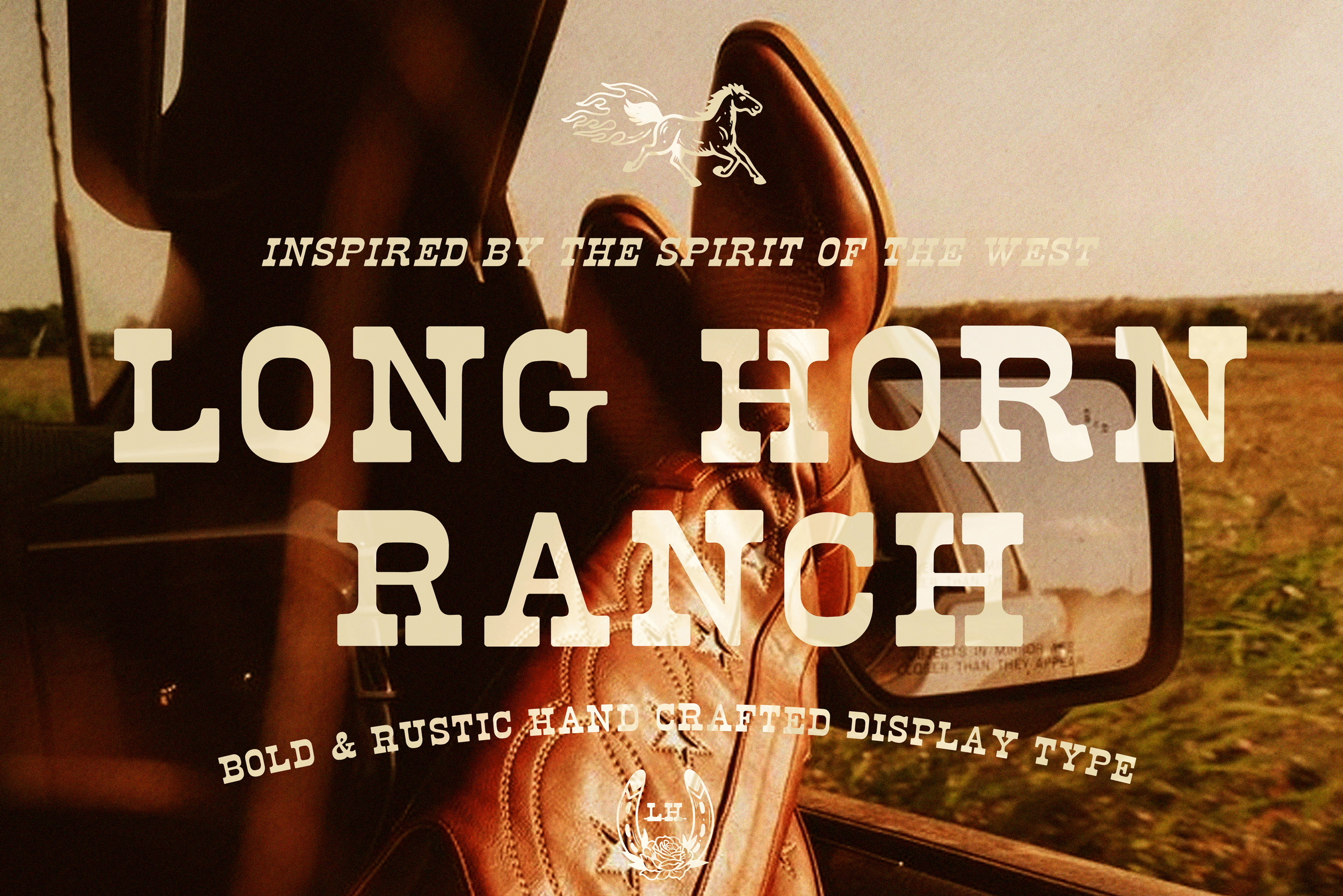 LONG HORN RANCH: WESTERN DISPLAY FONT