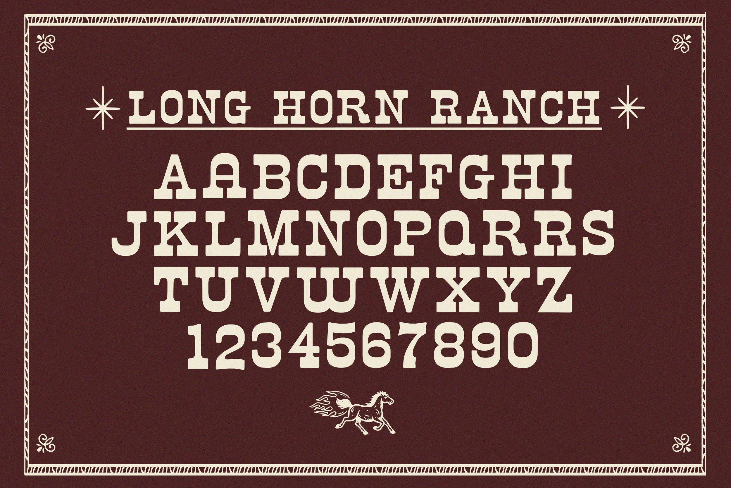 LONG HORN RANCH, WESTERN DISPLAY FONT, TEXAS FONT.png