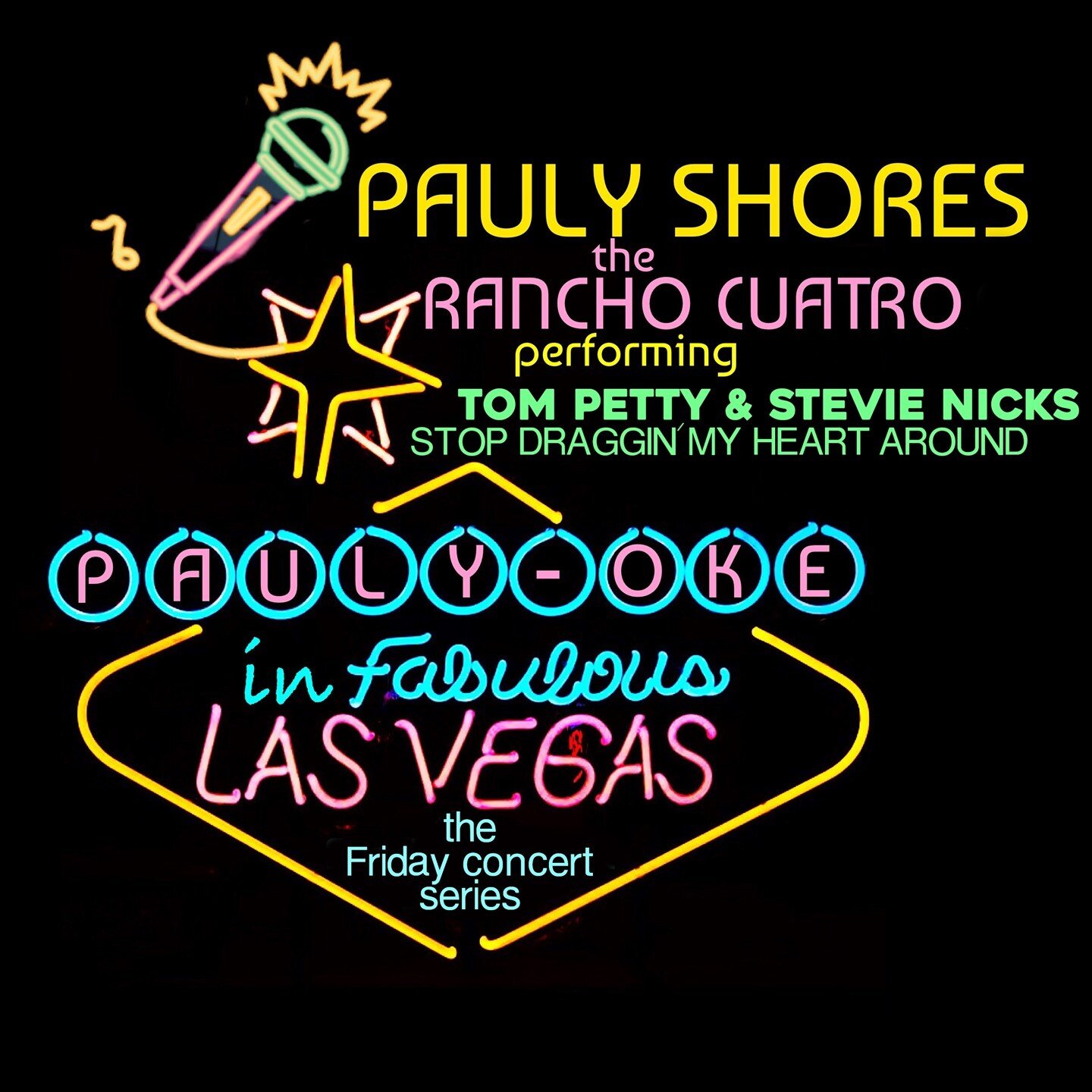It's almost time for Pauly Shore's Rancho Cuatro. Every Friday afternoon at 3pmPT, we release a new Pauly-oke song. Today, get ready for "Stop Draggin My Heart Around" by @stevienicks and @tompettyofficial⁠
⁠
⁠
⁠
@savannahlynx @nikidiggz @j