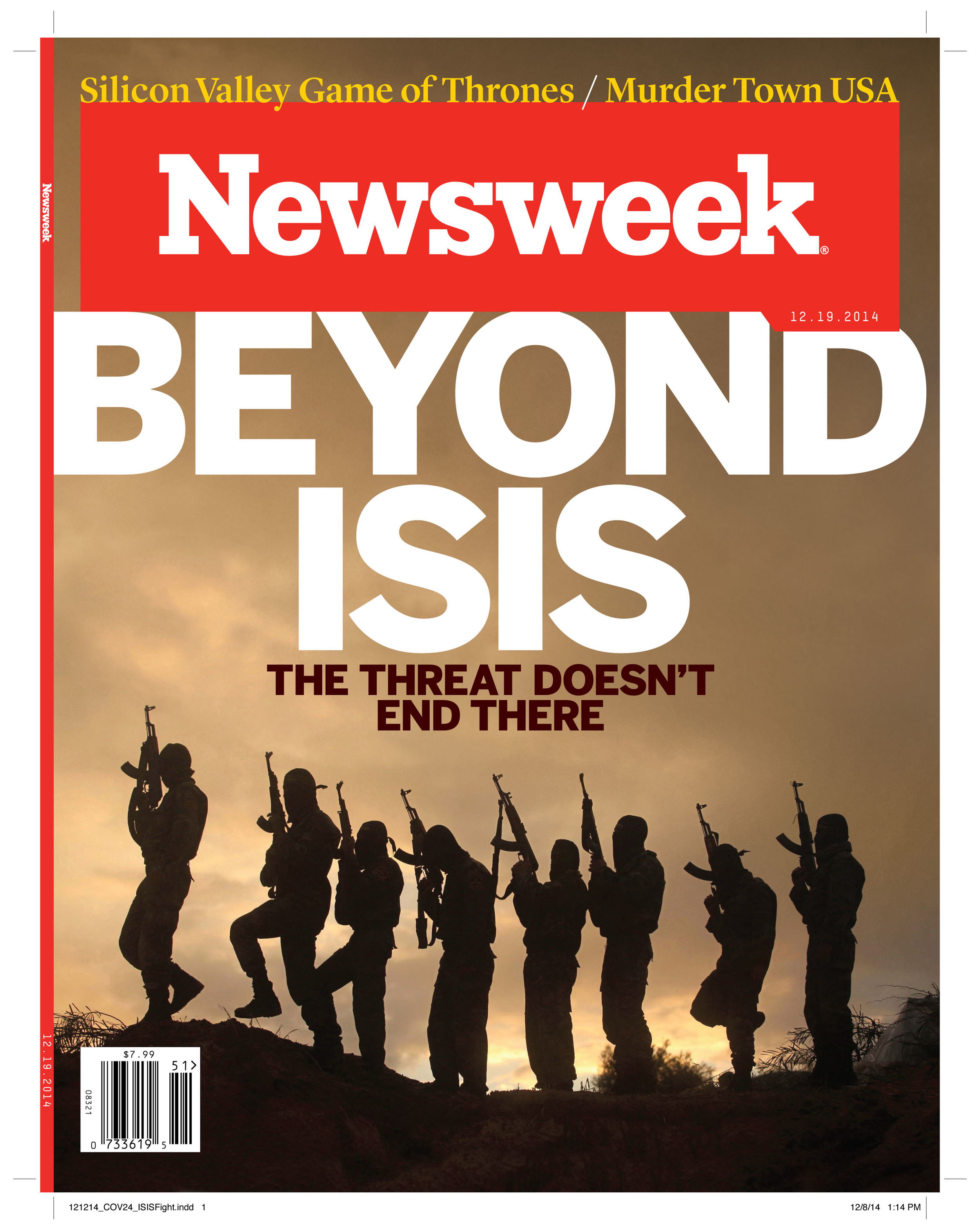  December 2014 / Research for front of book and interior cover story on the Islamic State. 