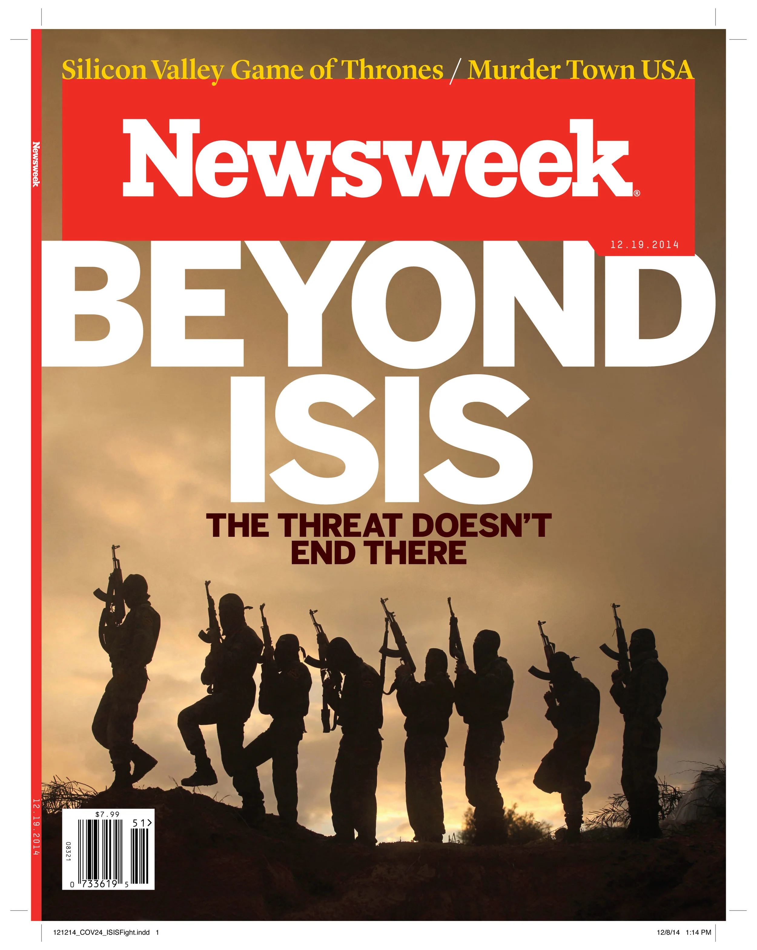 December 2014 / Research for front of book and interior cover story on the Islamic State.