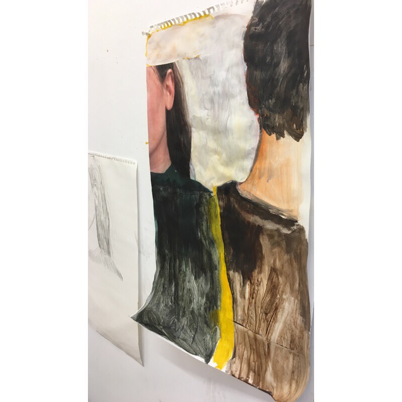 Cropped Family Album — Variations Gouache acrylic and inkjet print on paper / 22x30