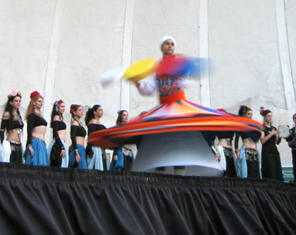 September 21st 2004 - Lincoln Center with PURE guest artist, Yasser the Egyptian Whirling Dervish.