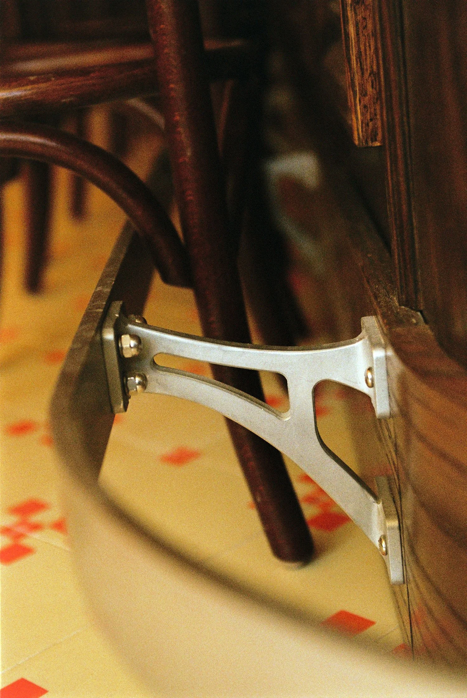 Bar detail designed and fabricated by McWood at Brasserie Côte.