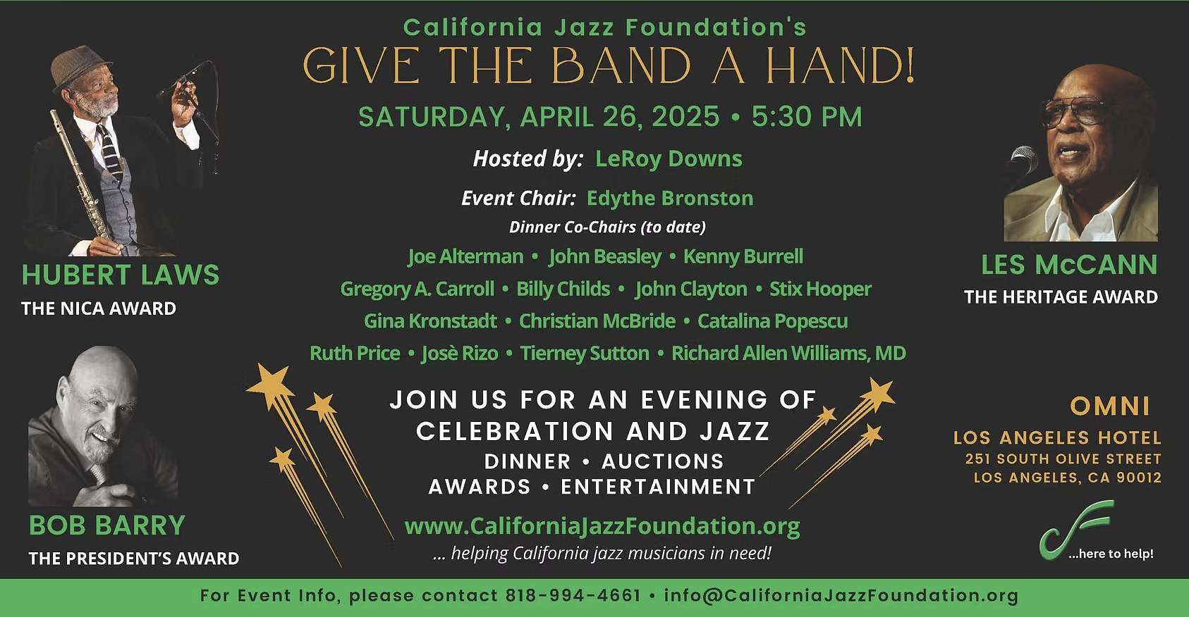 California Jazz Foundation - 'Give the Band a Hand' Gala