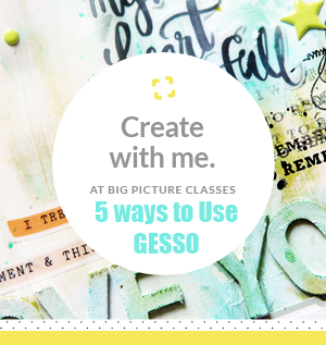 BIG PICTURE CLASSES | 5 WAYS TO USE GESSO Students gallery + LIVE CHAT