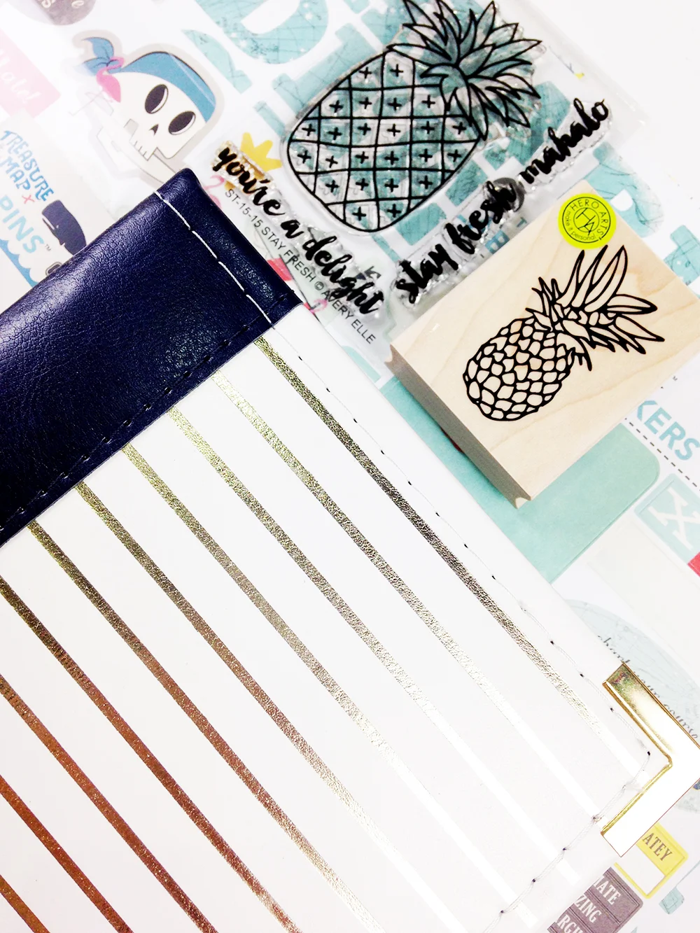 A peek at September Mini Book supplies...
