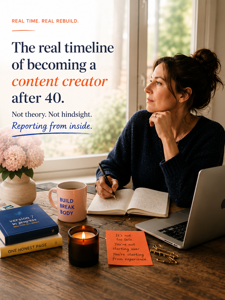 How to Become a Content Creator After 40: The Real Timeline (No Shortcuts)
