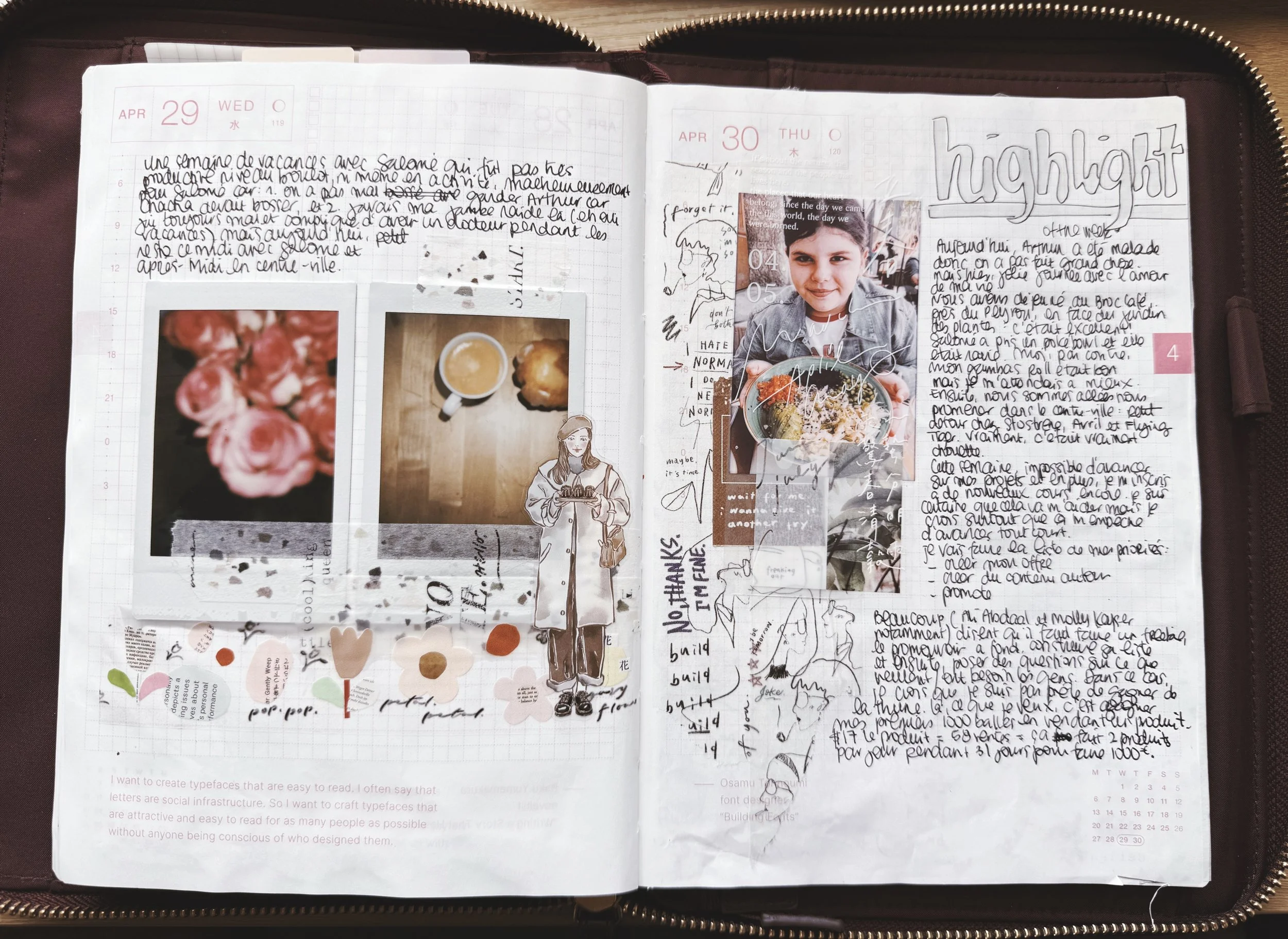 Hobonichi Cousin planner Céline Navarro