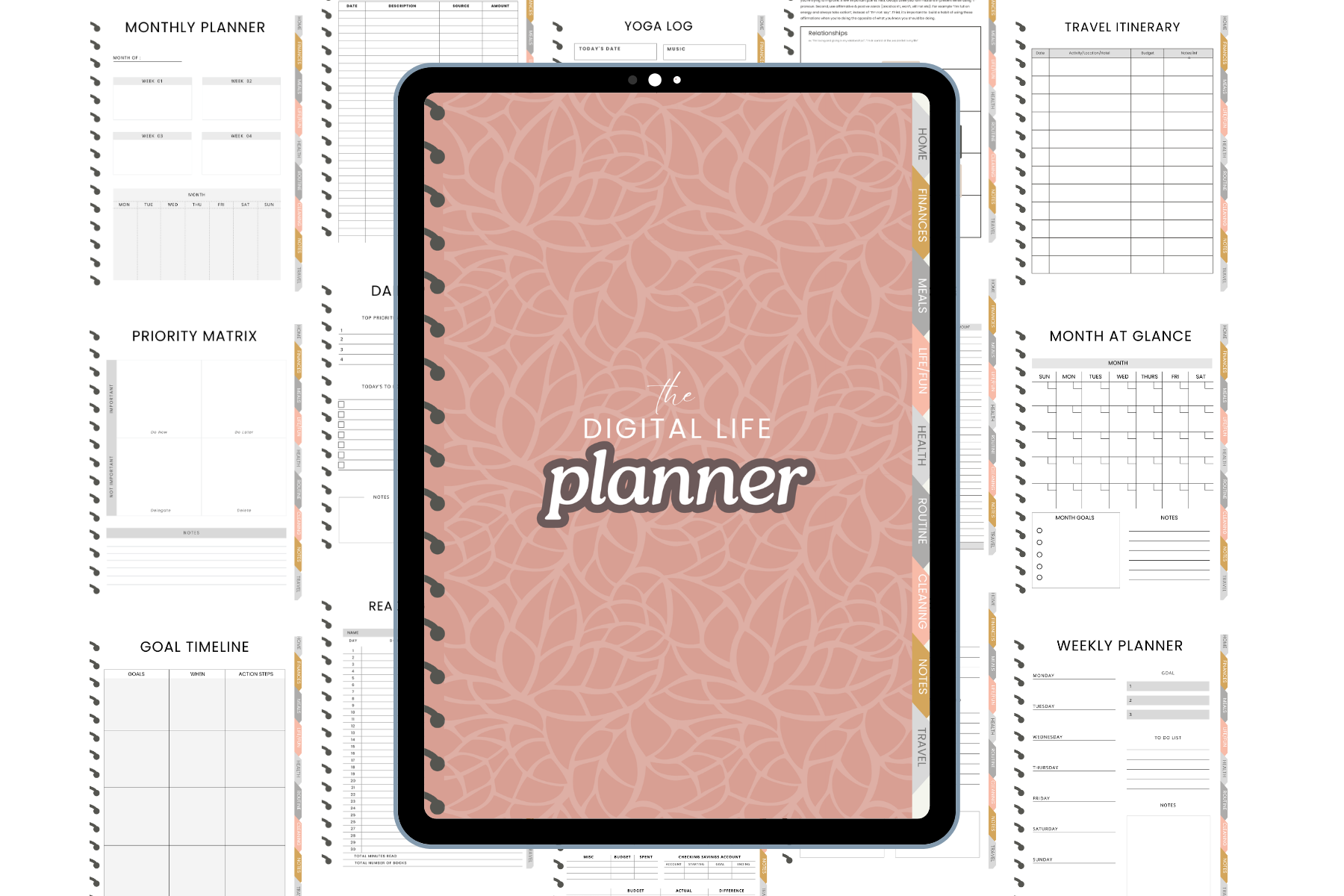 Digital Life Planner – Interactive PDF / Canva Template