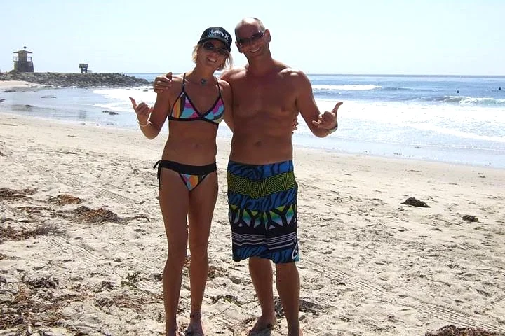 Feeling great after a morning session of yoga + surfing at Famous, perfect and beautiful Salt Creek!