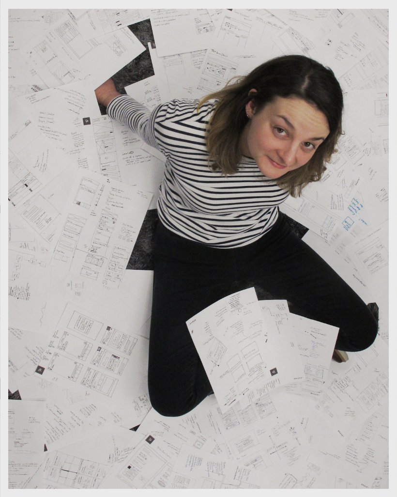 Swallowed up by a sea of wireframe sketches