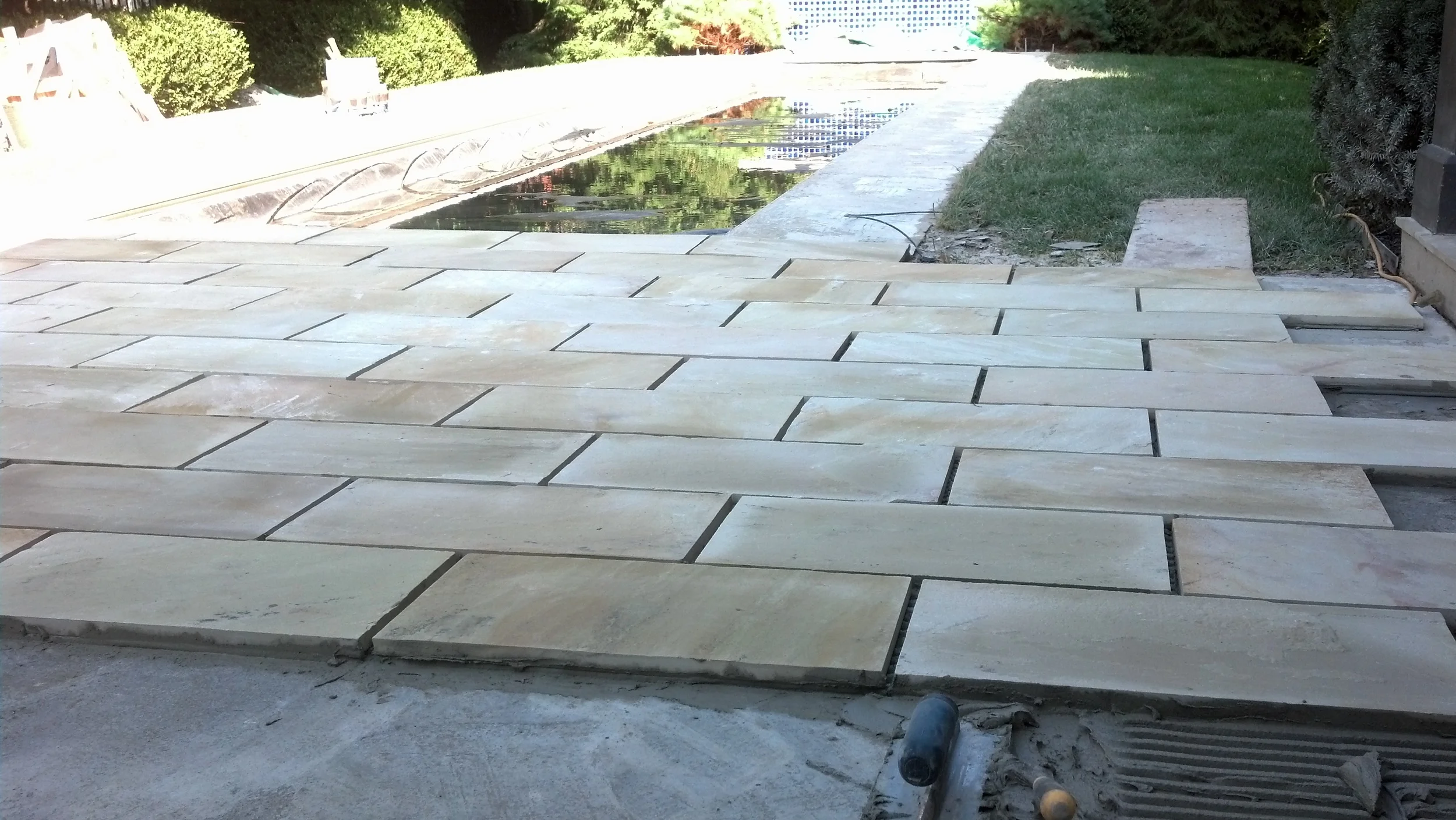  Pool patio almost completed 