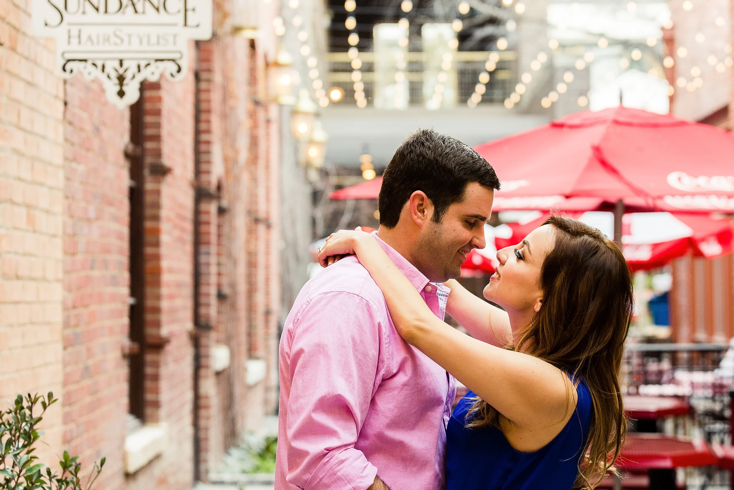 sundance square ft worth engagement photos
