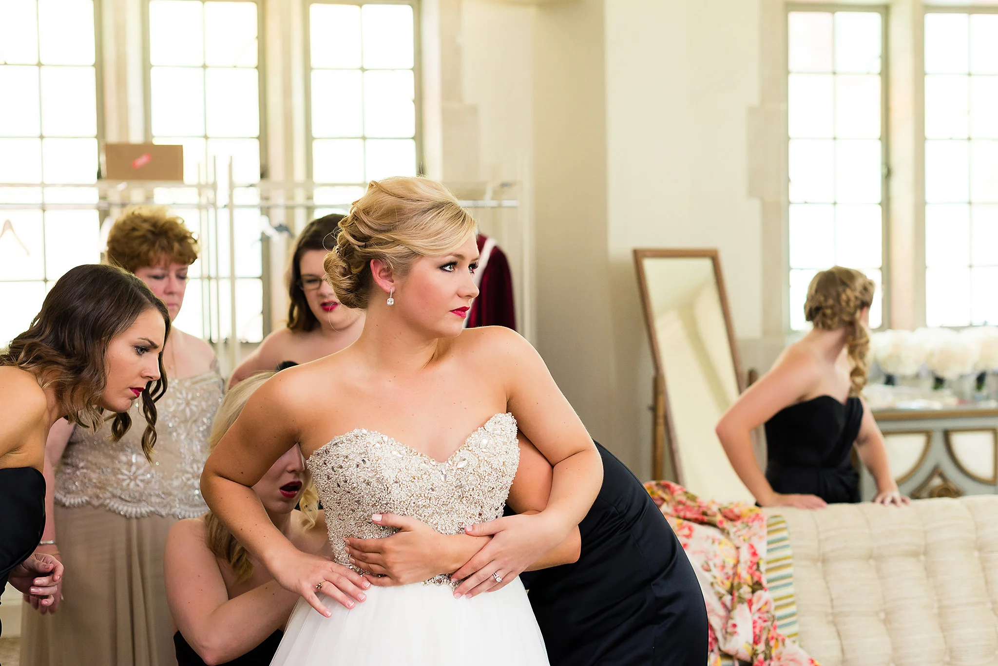 bride getting ready