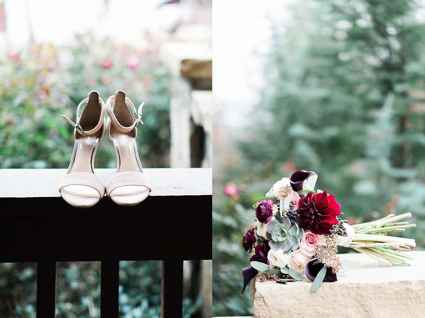 shoes and bouquet at the springs skiatook