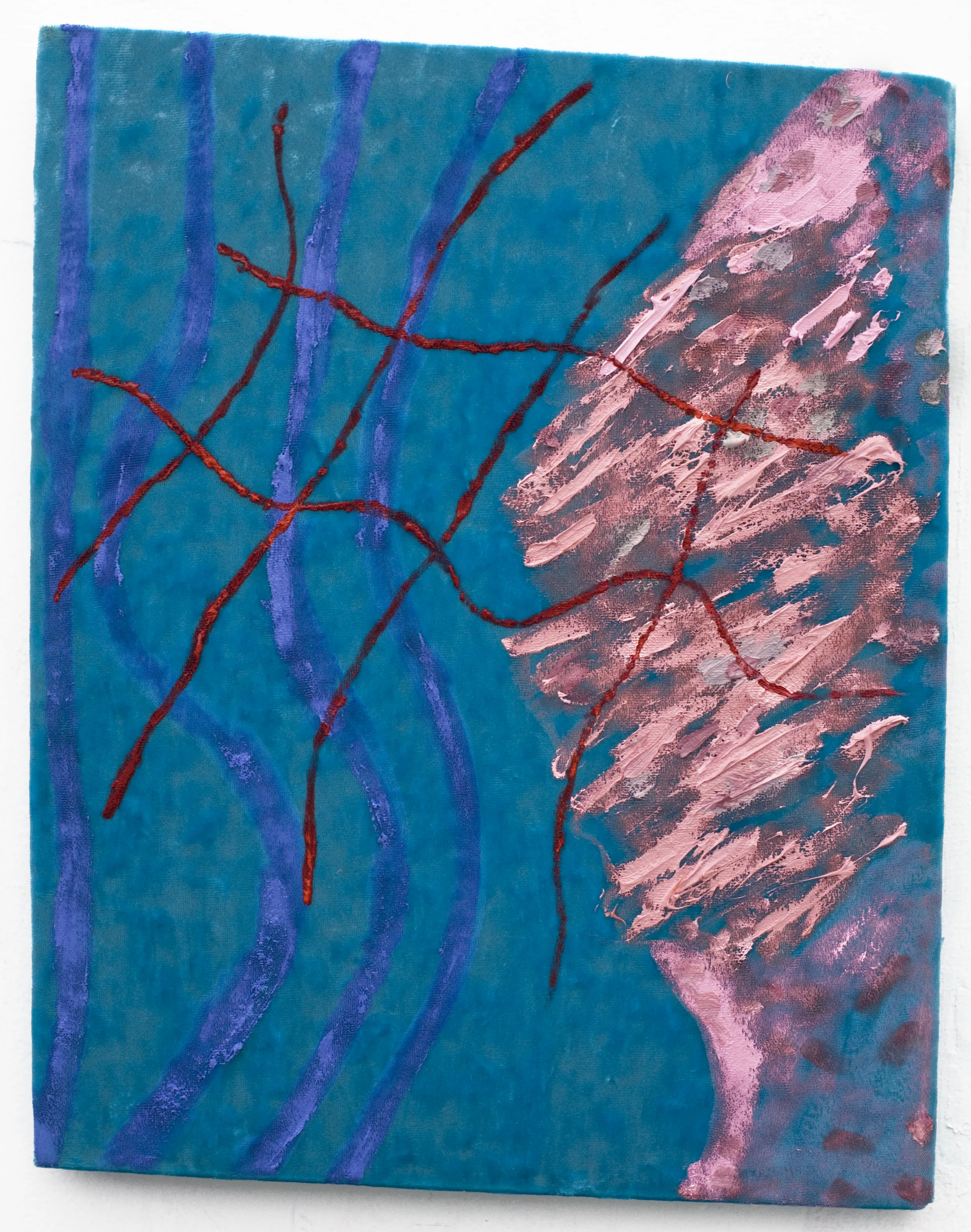 Blue Velvet Red Grid painting.jpg