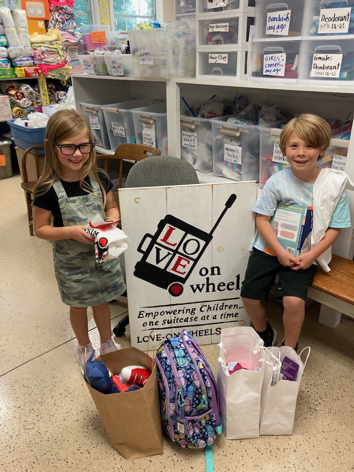 This Franklin, TN, kindergartner asked her party guests to donate items to LOW instead of giving her birthday gifts!