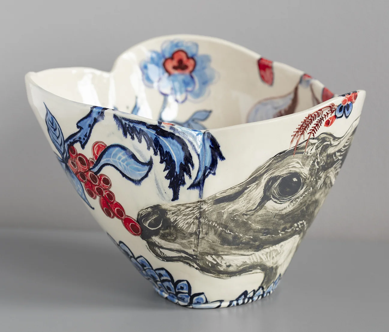 Hart In Eden Petal-Edged Serving Bowl, 2019