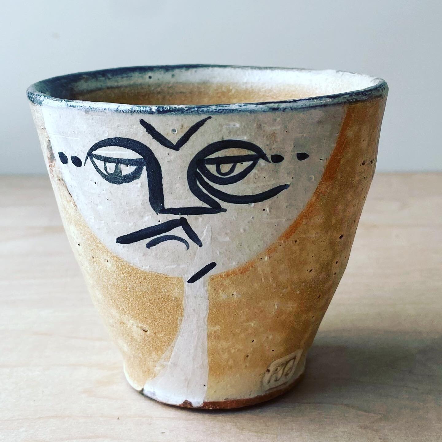 Mug by @jadoonath on the current POW! Kickstarter. We&rsquo;re raising money to launch an exhibition of work by 19 Black clay artists @nceca in #cincinnati @clayholdswater @cincycac Peter&rsquo;s delightful cup is one of many incentives&mdash;find th