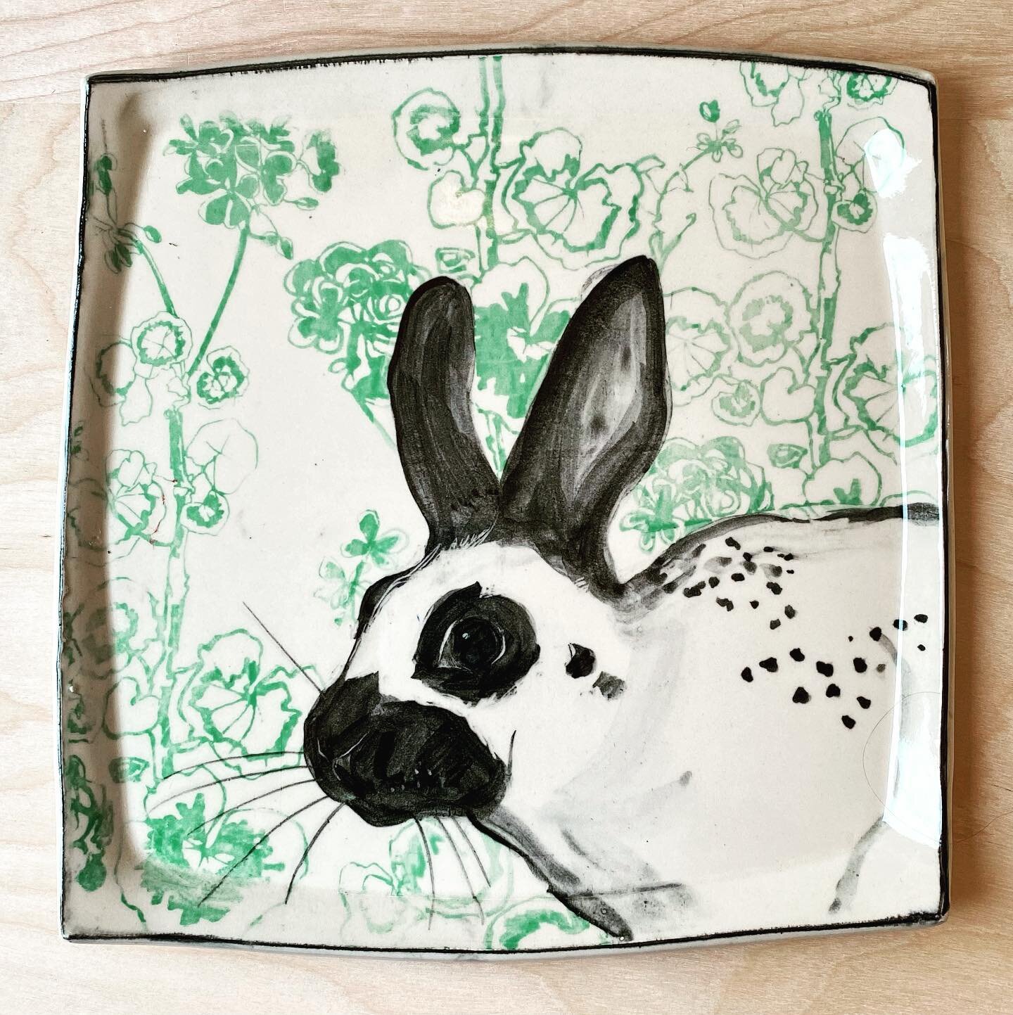 Year of the rabbit (and kangaroo?) I&rsquo;ve got big square dinner plates like these on offer in the fundraiser @potsonwheels is running right now. We&rsquo;re presenting a fabulous show @nceca this year called @claywatermemory Donating to the Kicks