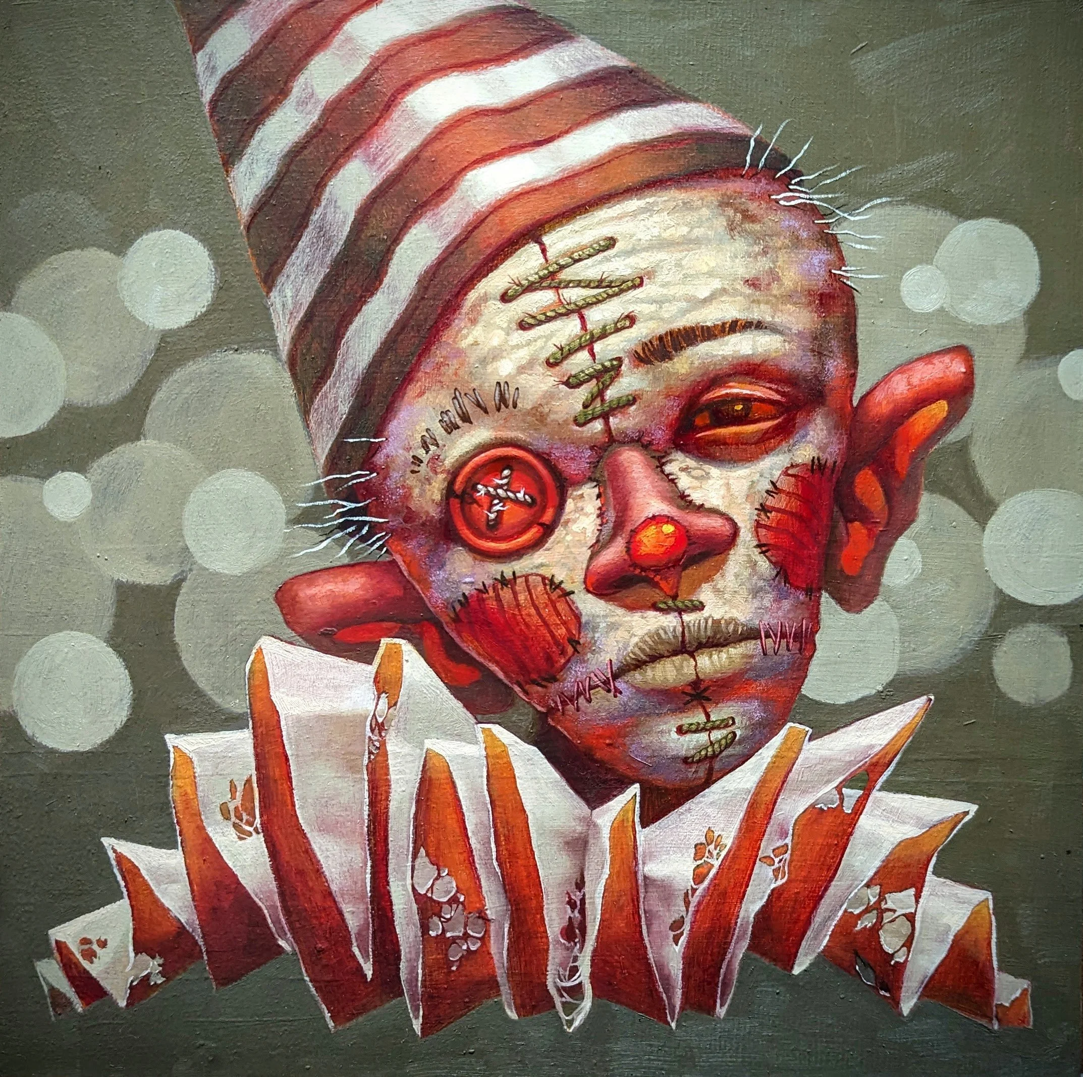 Happy the Christmas Clown (12 x 12) 