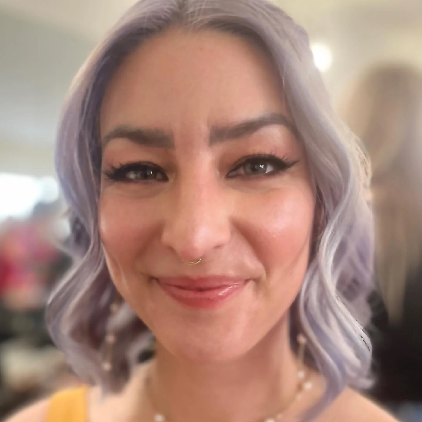 This was a fun bridesmaid and so down to earth. She mad a joke this was her first traditional wedding she has been to. She was so open to something fun and really wanted wing liner to enhance her Japanese features. Makeup breakdown: brows: @kosas fou